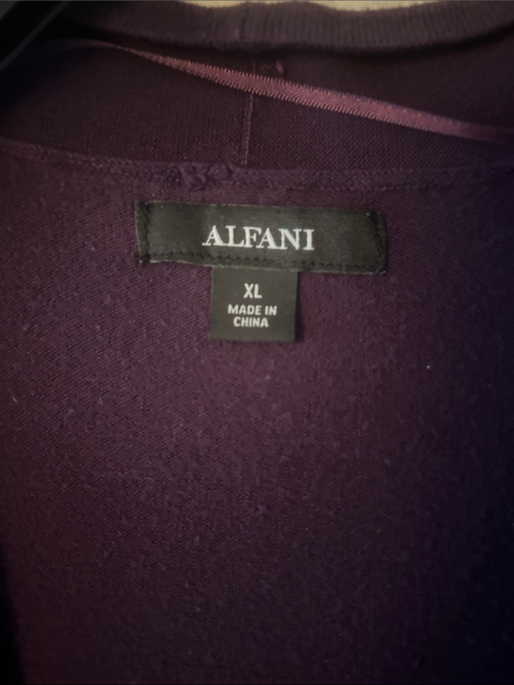 Alfani Purple Crewneck Sweater